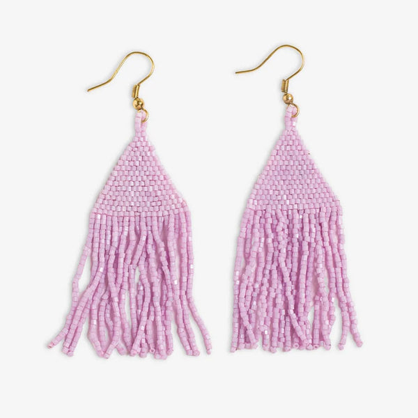 Lexie Solid Beaded Fringe Earring