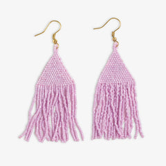 Lexie Solid Beaded Fringe Earring