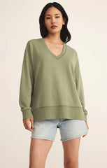 Modern Weekender V-Neck - Avocado