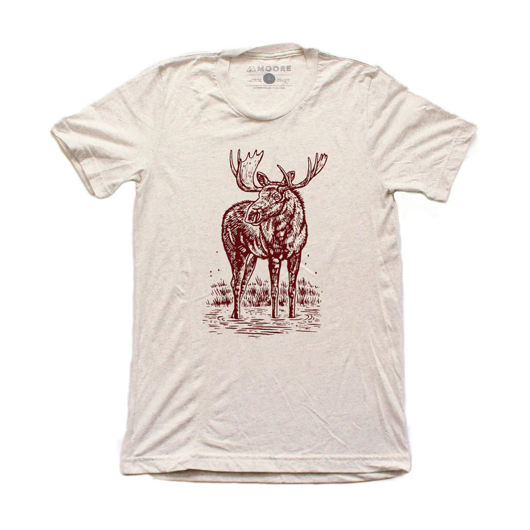 Moose Tee - Oatmeal