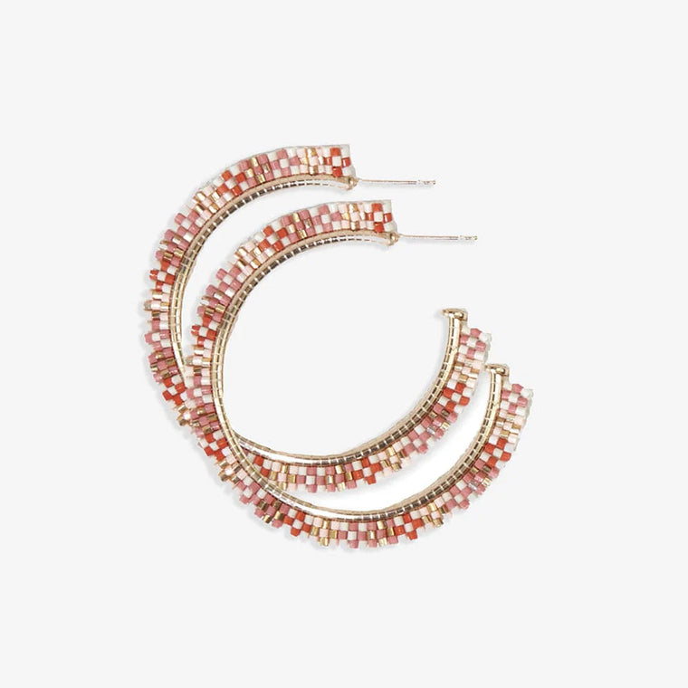 Nora Hoop Earring - Pink