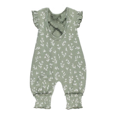 Seafoam Bloom Cross-Back Romper