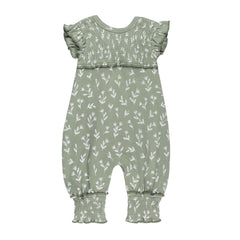 Seafoam Bloom Cross-Back Romper
