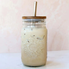 Sunflower Mason Jar Tumbler