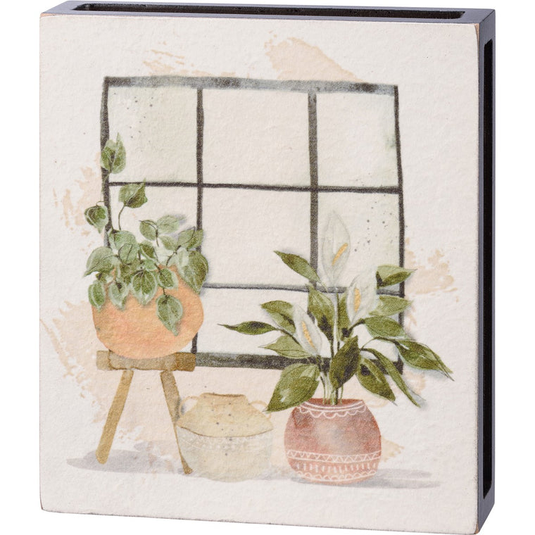 Box Sign - Window Plants